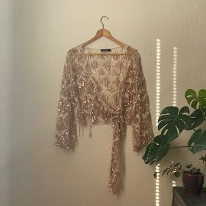 Shimmer Sequin Wrap